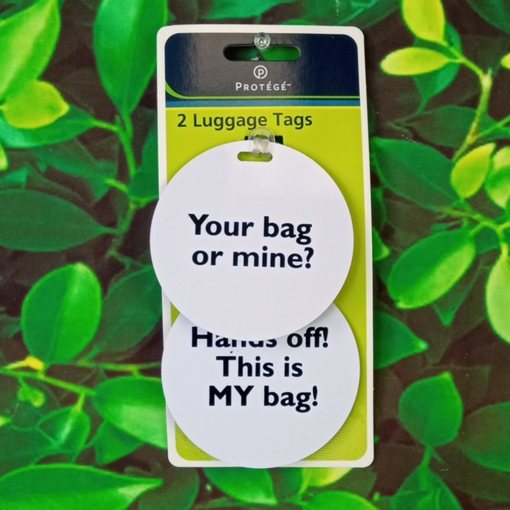 💩 Fun Sayings Luggage Tag Set